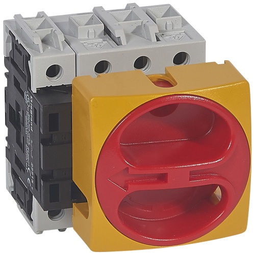 Выключатель-разъединитель - для скрытого монтажа - 4П - зажим нейтрали слева - 63 A | код 022115 |  Legrand